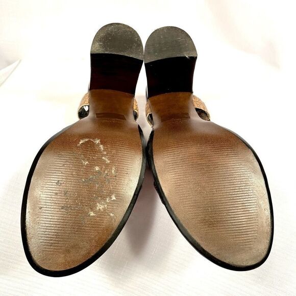 NINE WEST SHADES OF BROWN SANDAL SIZW 10M Vintage - Picture 6 of 6